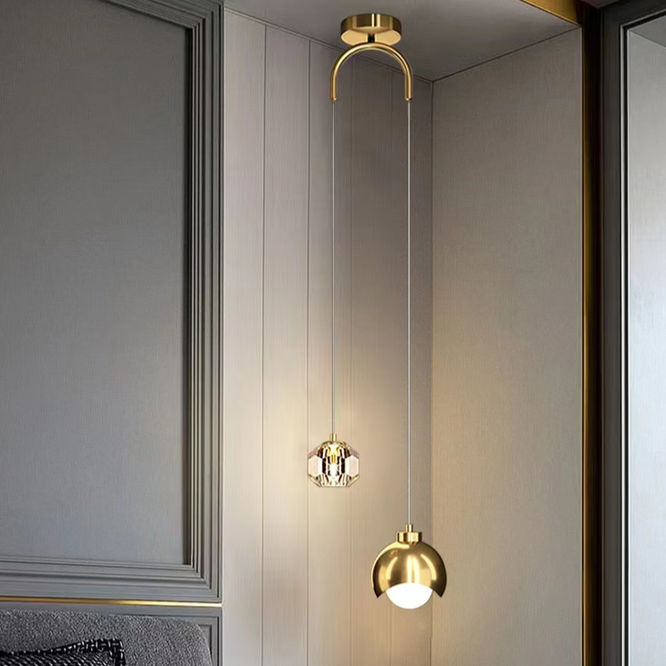 Pendente duplo Equilibrium - Metal & Cristal