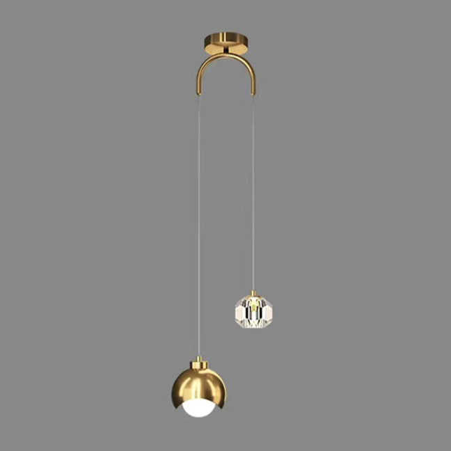 Pendente duplo Equilibrium - Metal & Cristal