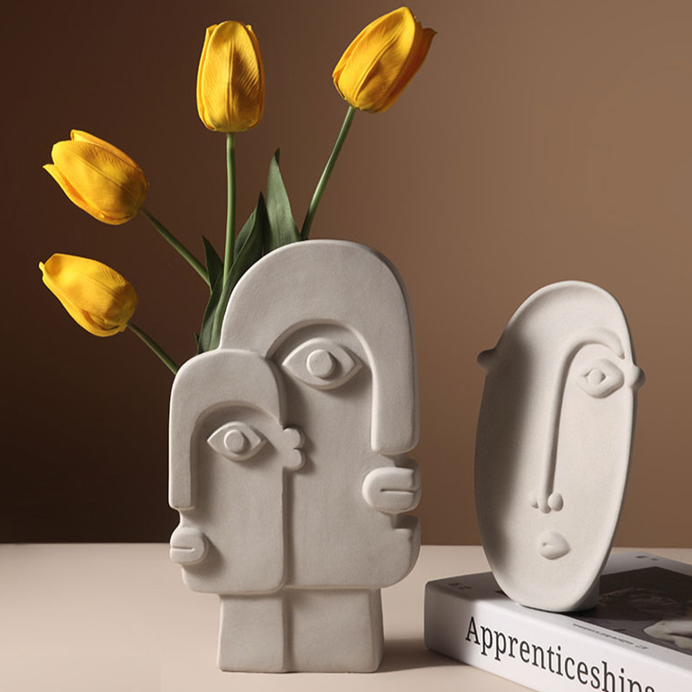 Linha de Vasos Face - Em Cerâmica artesanal orgânica