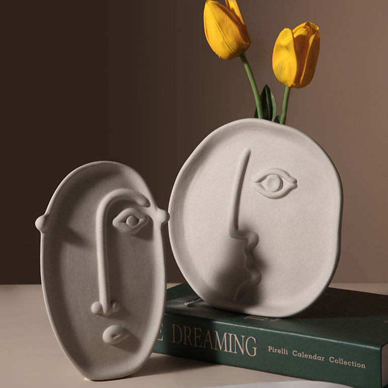 Linha de Vasos Face - Em Cerâmica artesanal orgânica