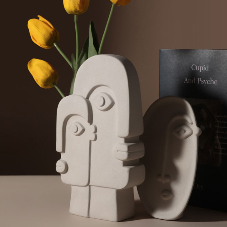 Linha de Vasos Face - Em Cerâmica artesanal orgânica