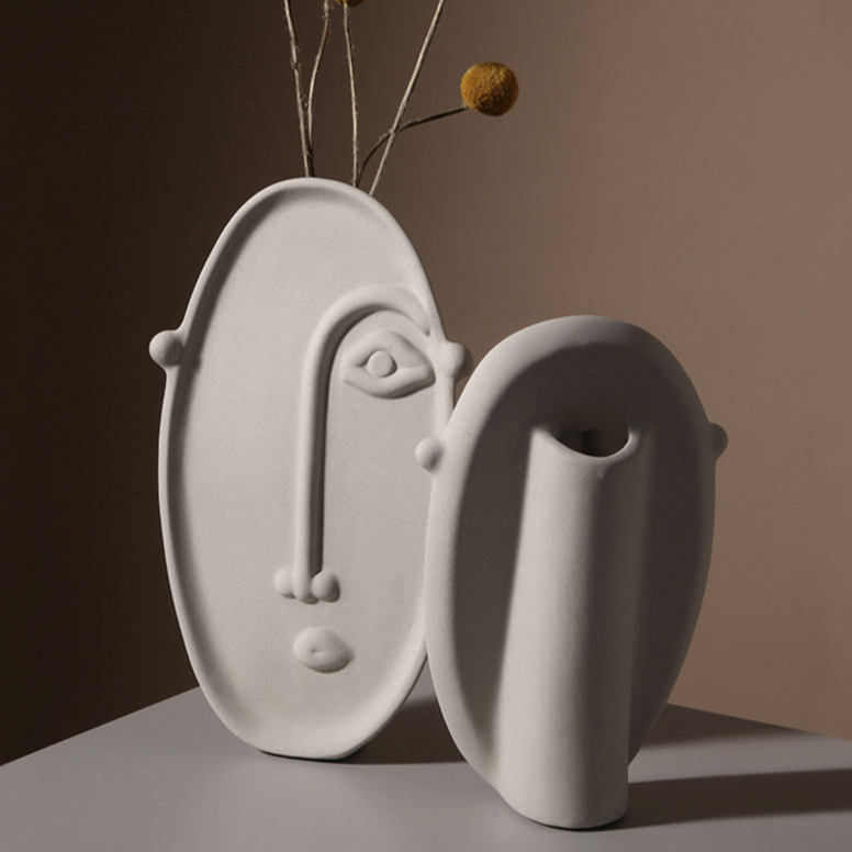 Linha de Vasos Face - Em Cerâmica artesanal orgânica