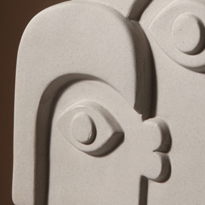 Linha de Vasos Face - Em Cerâmica artesanal orgânica