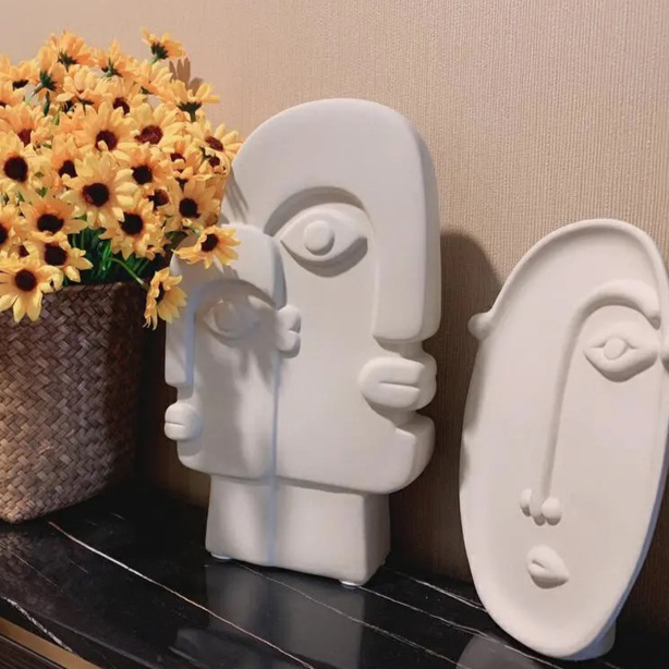 Linha de Vasos Face - Em Cerâmica artesanal orgânica