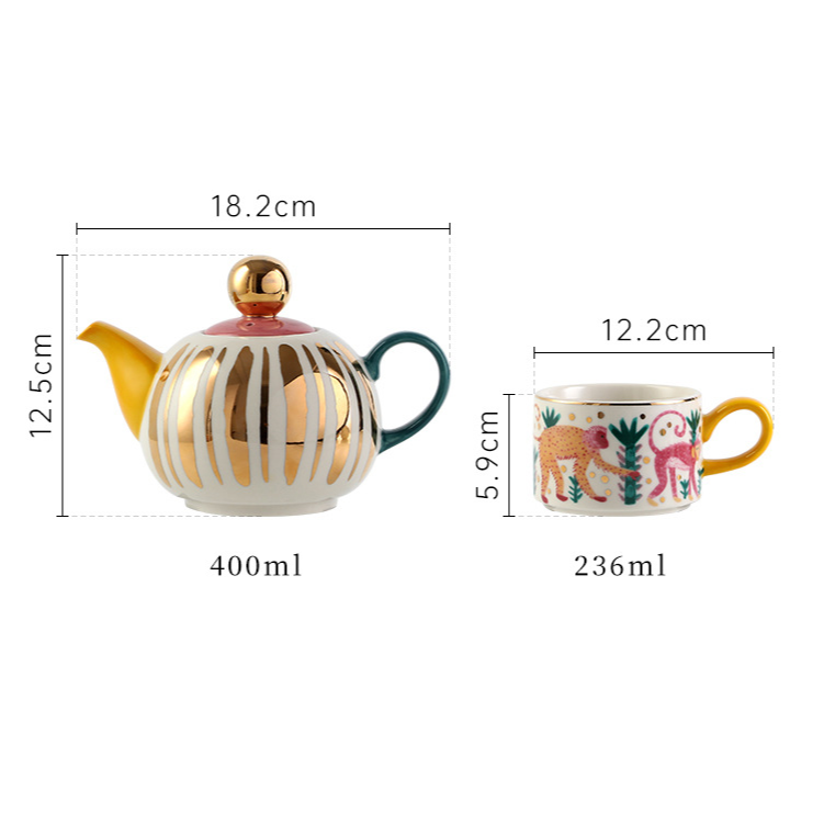 Jogo 3pcs em cerâmica Fantasyland - pintado a mão