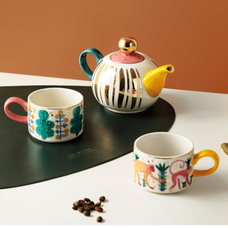 Jogo 3pcs em cerâmica Fantasyland - pintado a mão