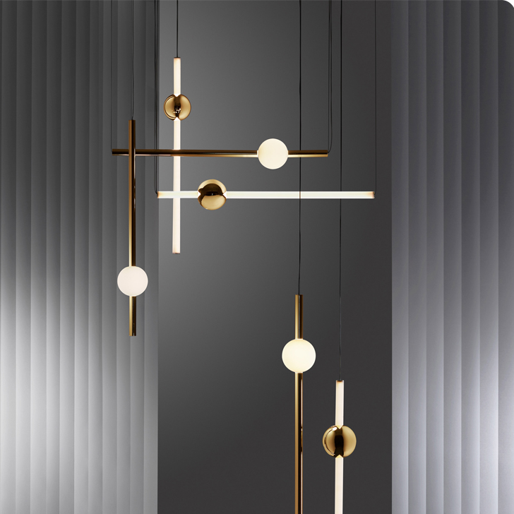 Pendentes Filadélfia Gold - Design moderno