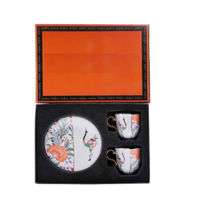 Xícara + Pires cafezinho Luxo Verona - em porcelana