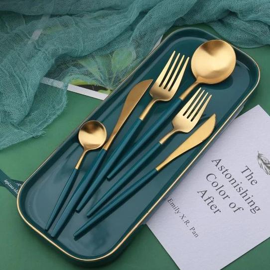 Talheres Europeu Bicolors - 24pcs