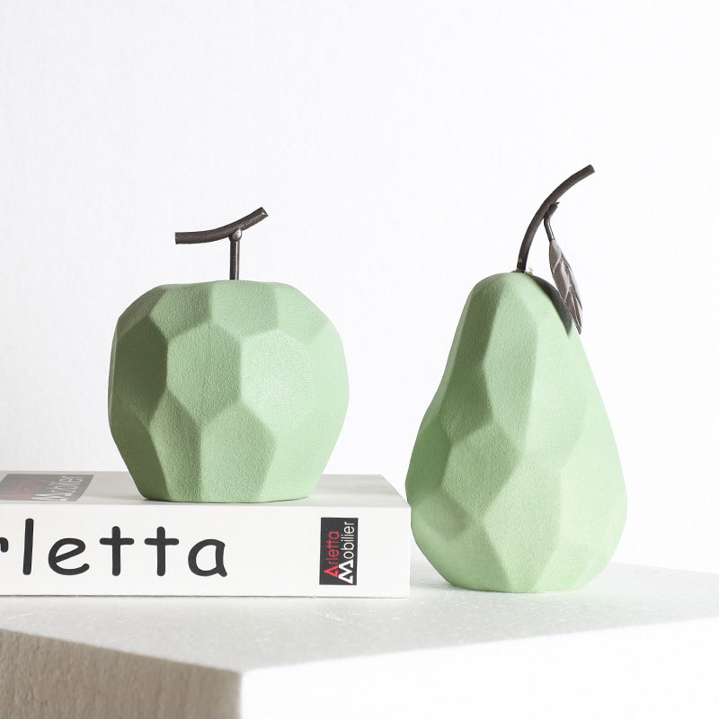Frutas decorativas linha Nórdic - em cerâmica