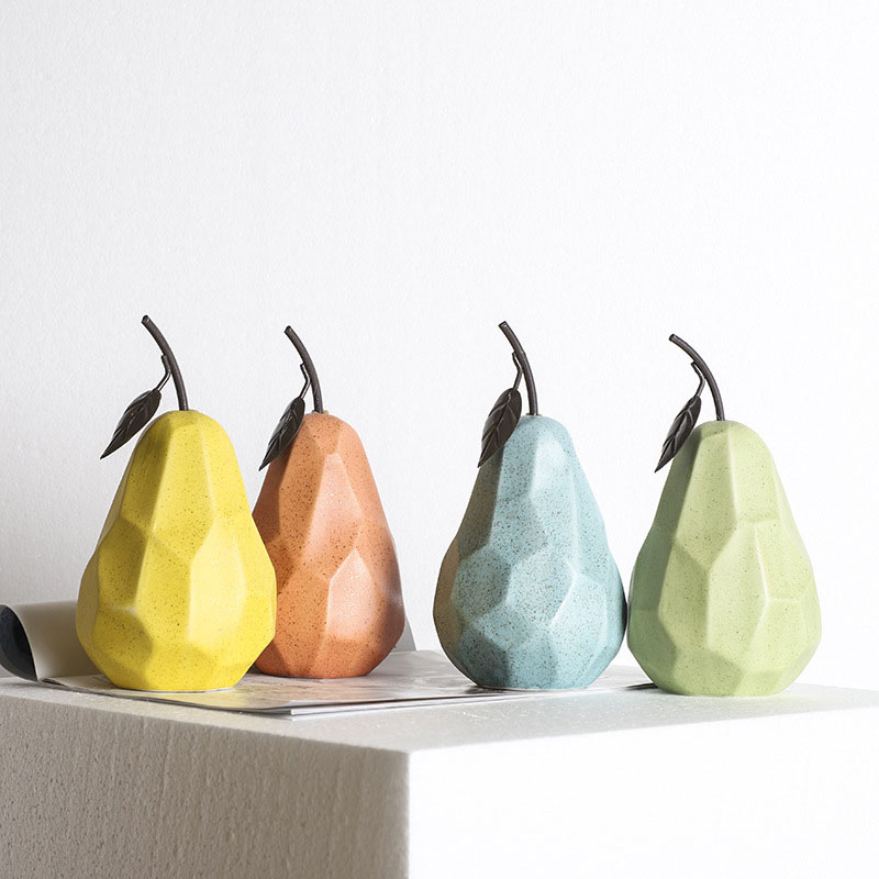 Frutas decorativas linha Nórdic - em cerâmica