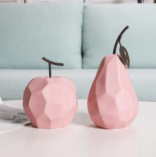 Frutas decorativas linha Nórdic - em cerâmica