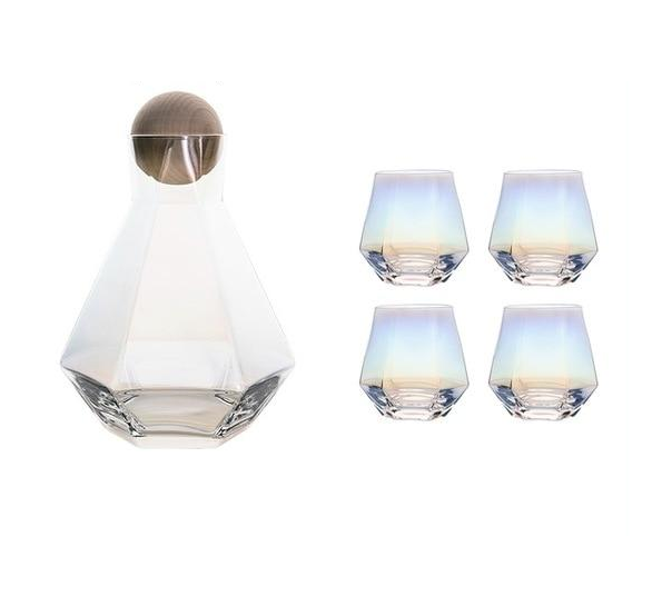 Jarra & Copos Geometry - Individual ou Jogo 3/5pcs