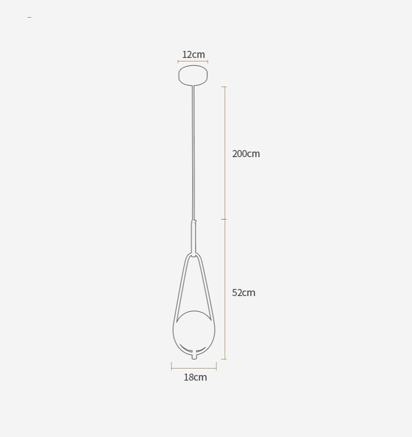 Pendente Gota - Design Contemporâneo