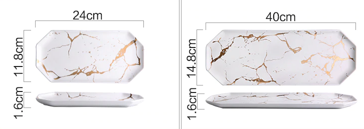 Tábua para Queijos e Petisco PURE - Cerâmica Marble & 3 Opções de Modelos