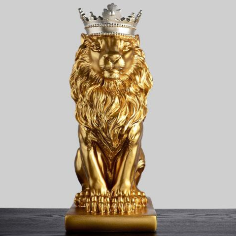 Escultura Decorativa KING - Em Resina