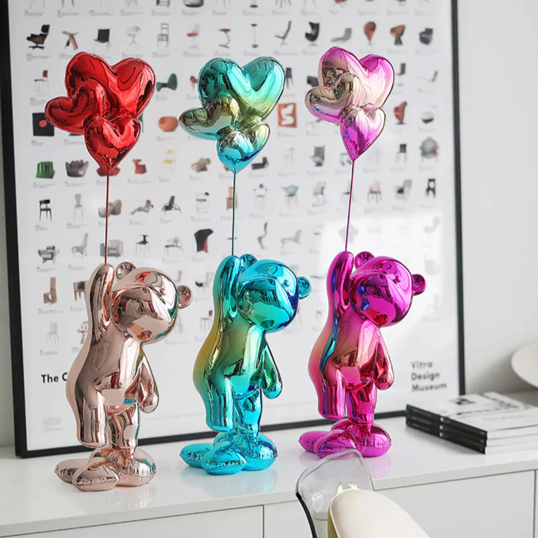 Adornos decorativos Love Balloon - pintura eletrostática