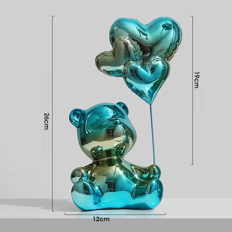 Adornos decorativos Love Balloon - pintura eletrostática