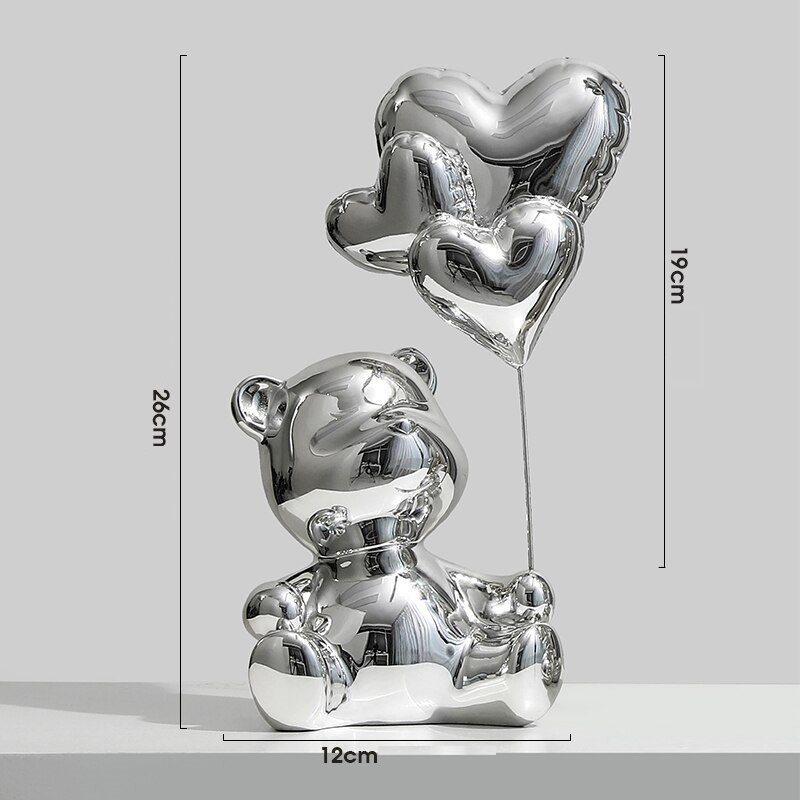 Adornos decorativos Love Balloon - pintura eletrostática