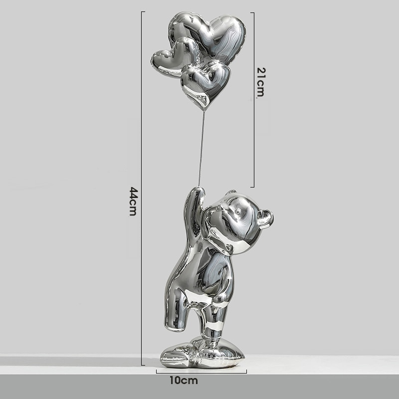 Adornos decorativos Love Balloon - pintura eletrostática