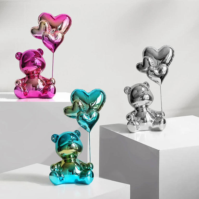 Adornos decorativos Love Balloon - pintura eletrostática