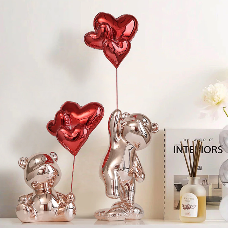 Adornos decorativos Love Balloon - pintura eletrostática