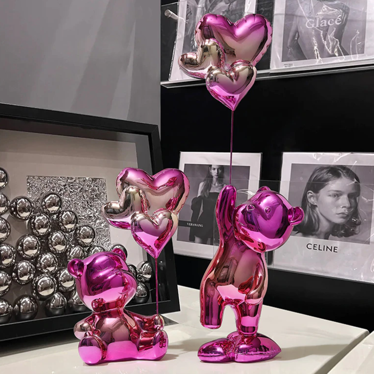 Adornos decorativos Love Balloon - pintura eletrostática