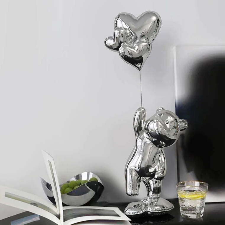 Adornos decorativos Love Balloon - pintura eletrostática