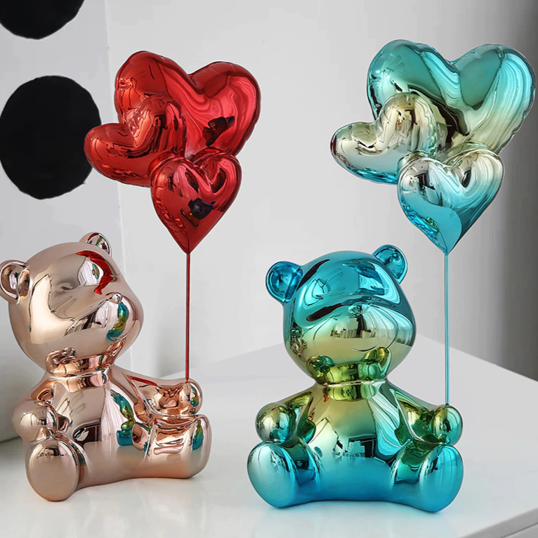 Adornos decorativos Love Balloon - pintura eletrostática