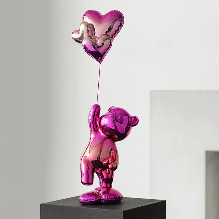 Adornos decorativos Love Balloon - pintura eletrostática