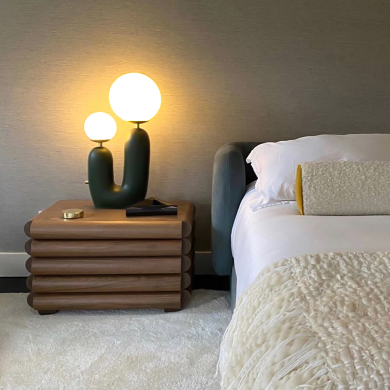 Abajur contemporâneo Mahogany - 04 Opções de cor
