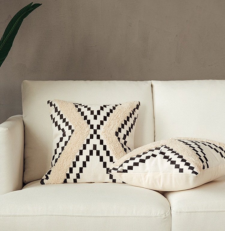 Capa para almofada Mediterrâneo - 100% Algodão