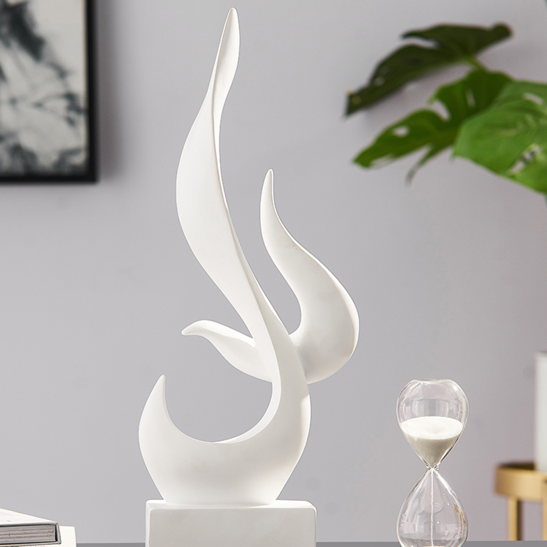 Esculturas em resina Nordic Flame - 02 Cores