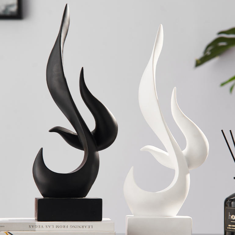 Esculturas em resina Nordic Flame - 02 Cores