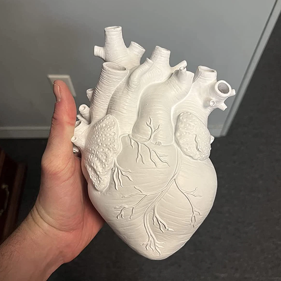 Vaso Escultura Heart - Design Contemporãneo