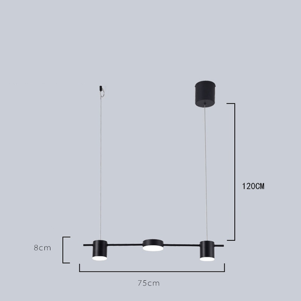 Lustre dimerizável em led Office - design moderno