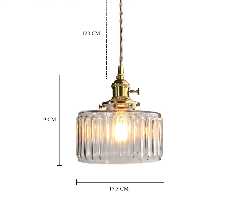 Pendentes Gold Hammer - *em vidro