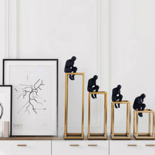 Ornamentos decorativos O Pensandor - 04 Tamanhos