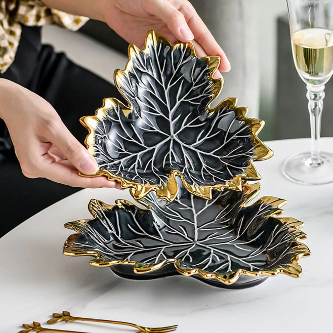 Petisqueira em cerâmica Flower- 02 Tamanhos