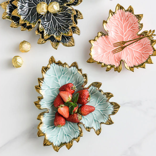 Petisqueira em cerâmica Flower- 02 Tamanhos