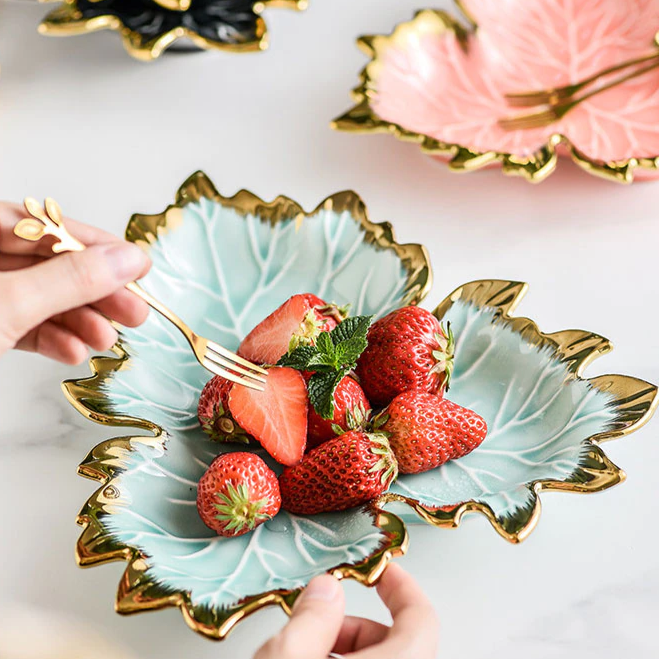 Petisqueira em cerâmica Flower- 02 Tamanhos