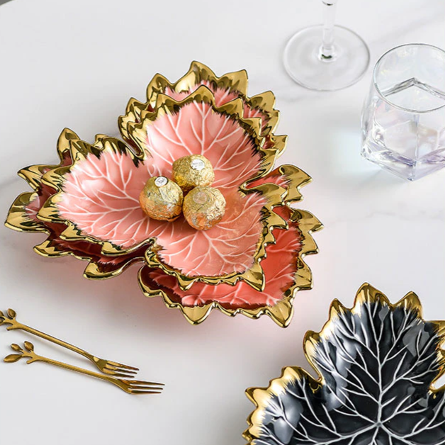 Petisqueira em cerâmica Flower- 02 Tamanhos