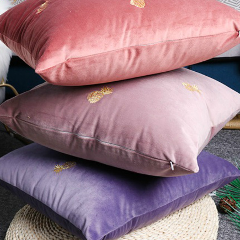 Capas para almofada em veludo Pineapple - 03 Cores