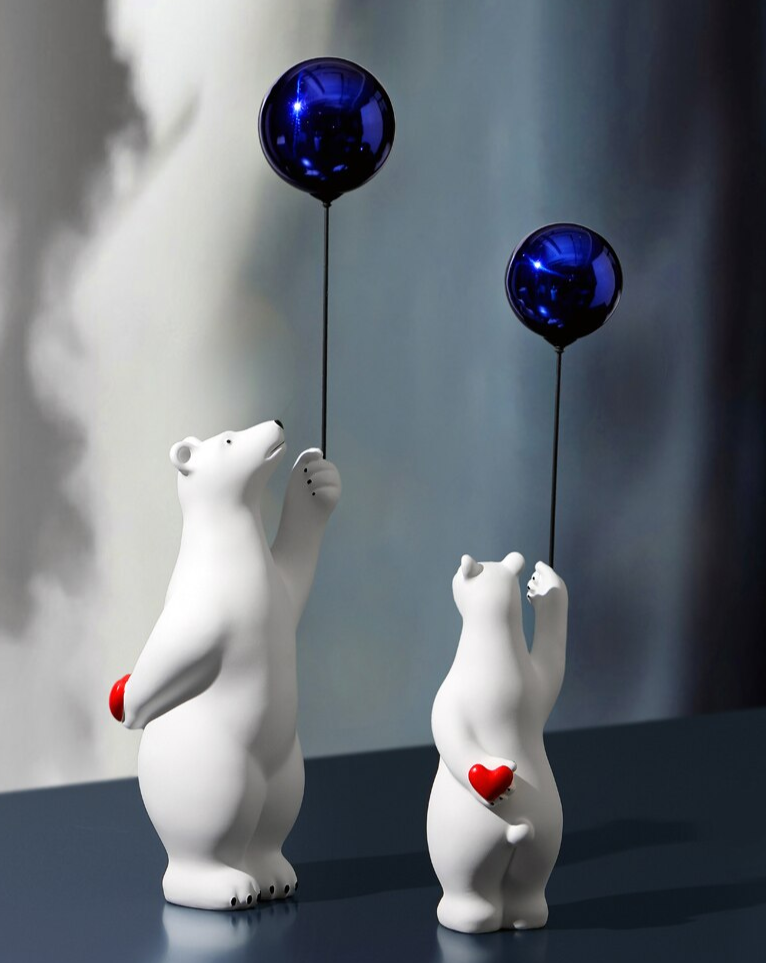 Esculturas Polar Love Balloon - 02 Cores