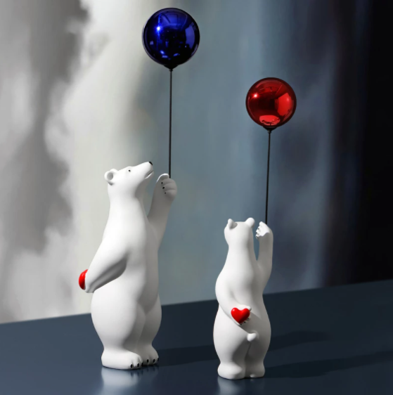 Esculturas Polar Love Balloon - 02 Cores