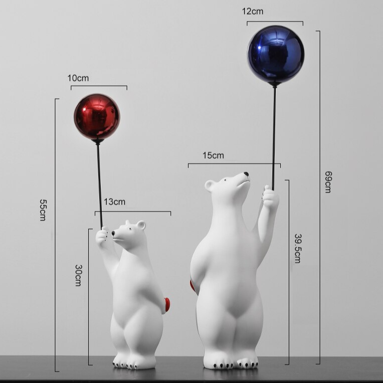 Esculturas Polar Love Balloon - 02 Cores