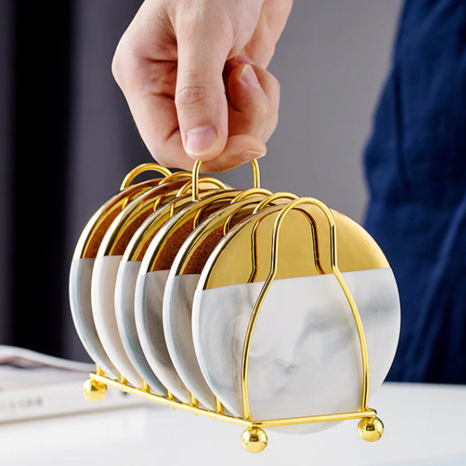 Coasters Mármore - Jogo 6pcs