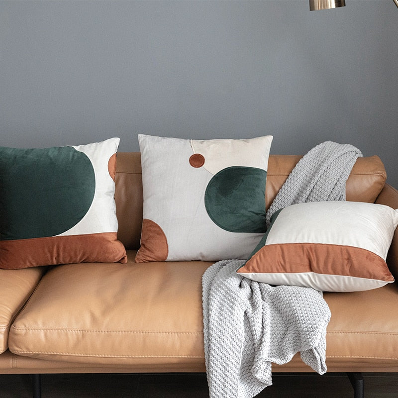 Capas para almofada Contemporary - *em veludo