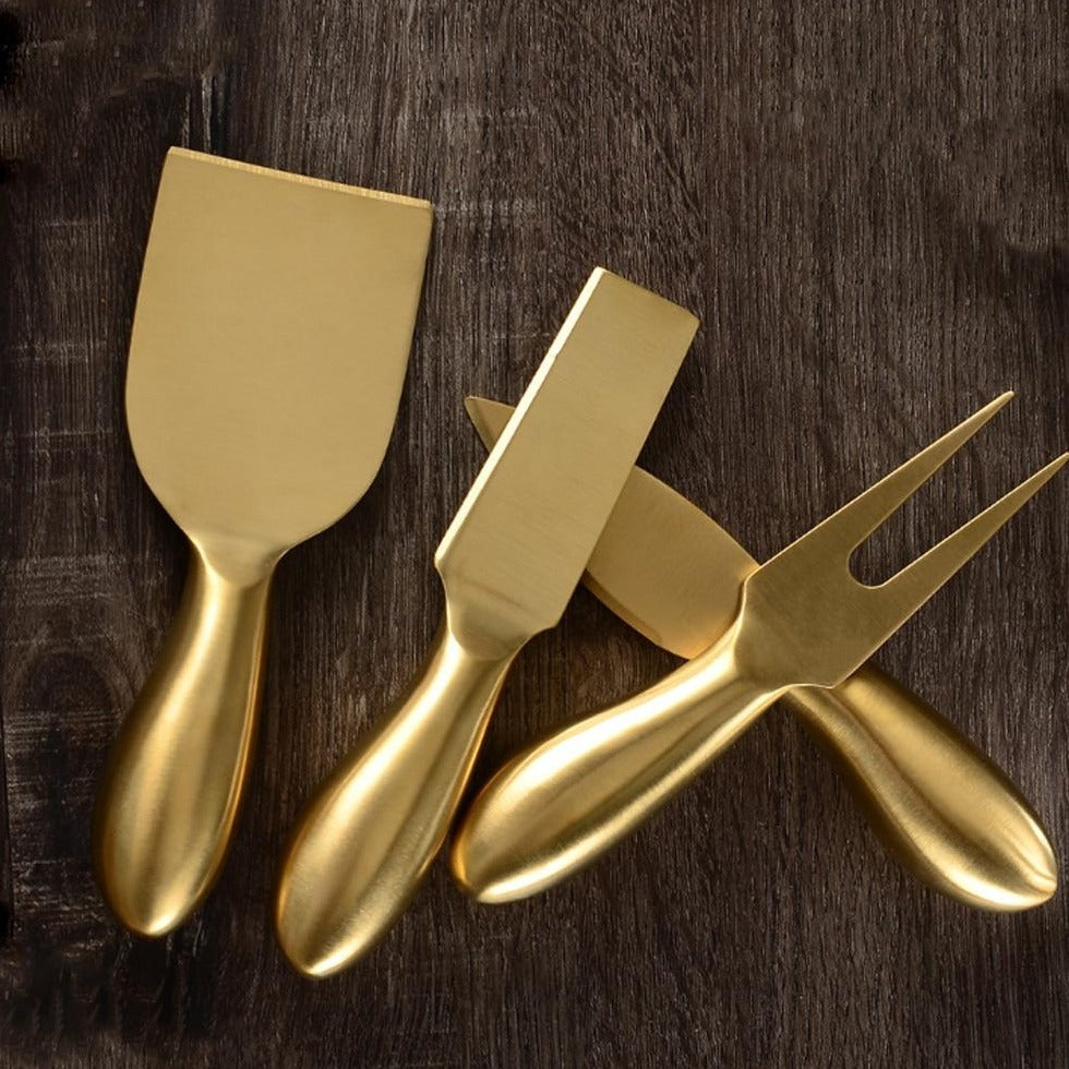 Jogo cortadores de queijo Gold - 4pcs