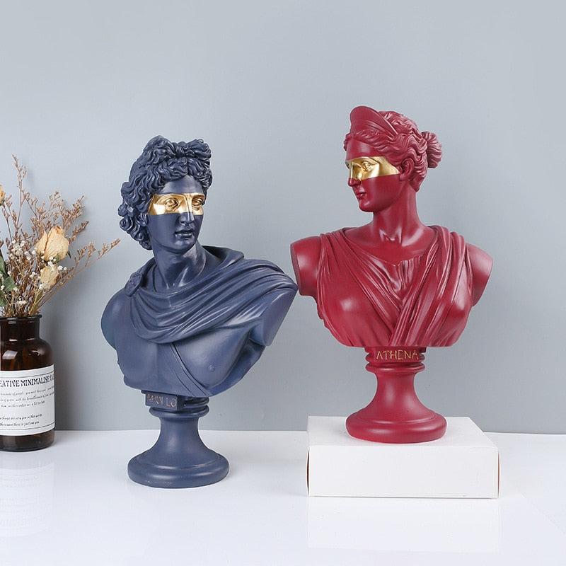 Escultura Apollo & Athena - 35cm